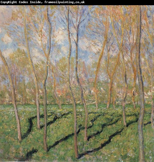 Claude Monet Trees in Winter,View of Bennecourt